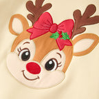 Christmas Reindeer Personalized Kids Hoodie
