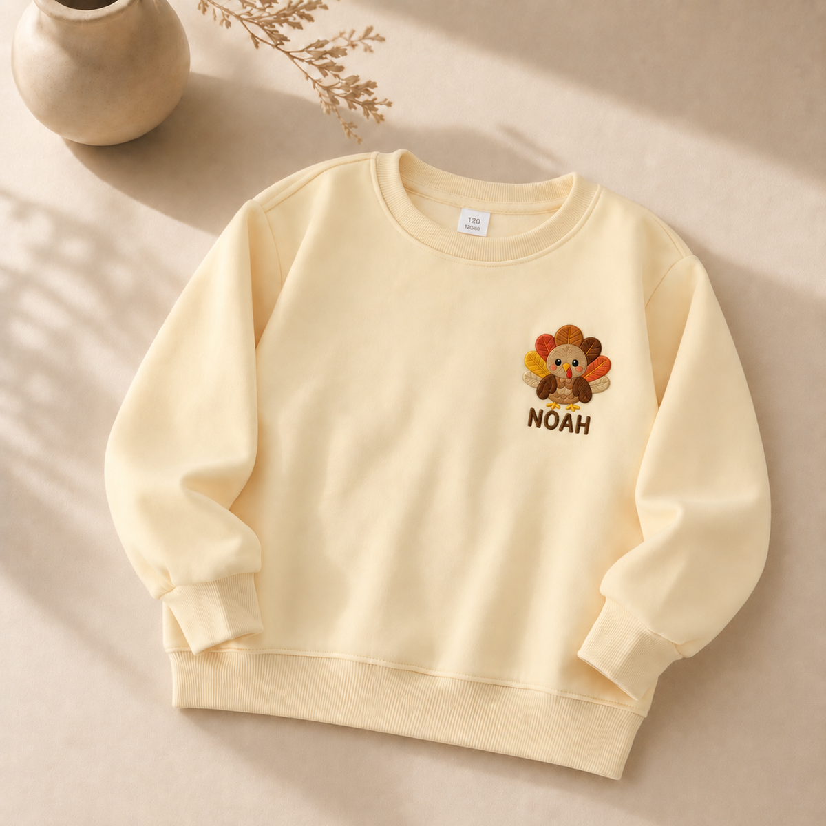 Thanksgiving Turkey Personalized Kids Sweatshirt