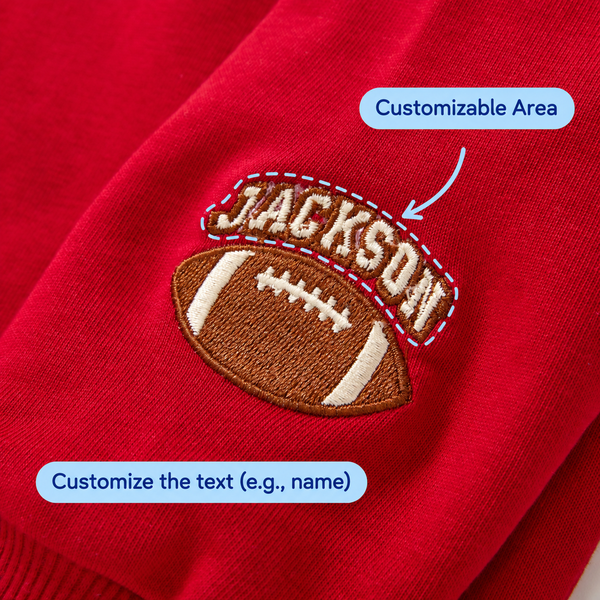 Touchdown Time Personalized Kids Football Sweatshirt