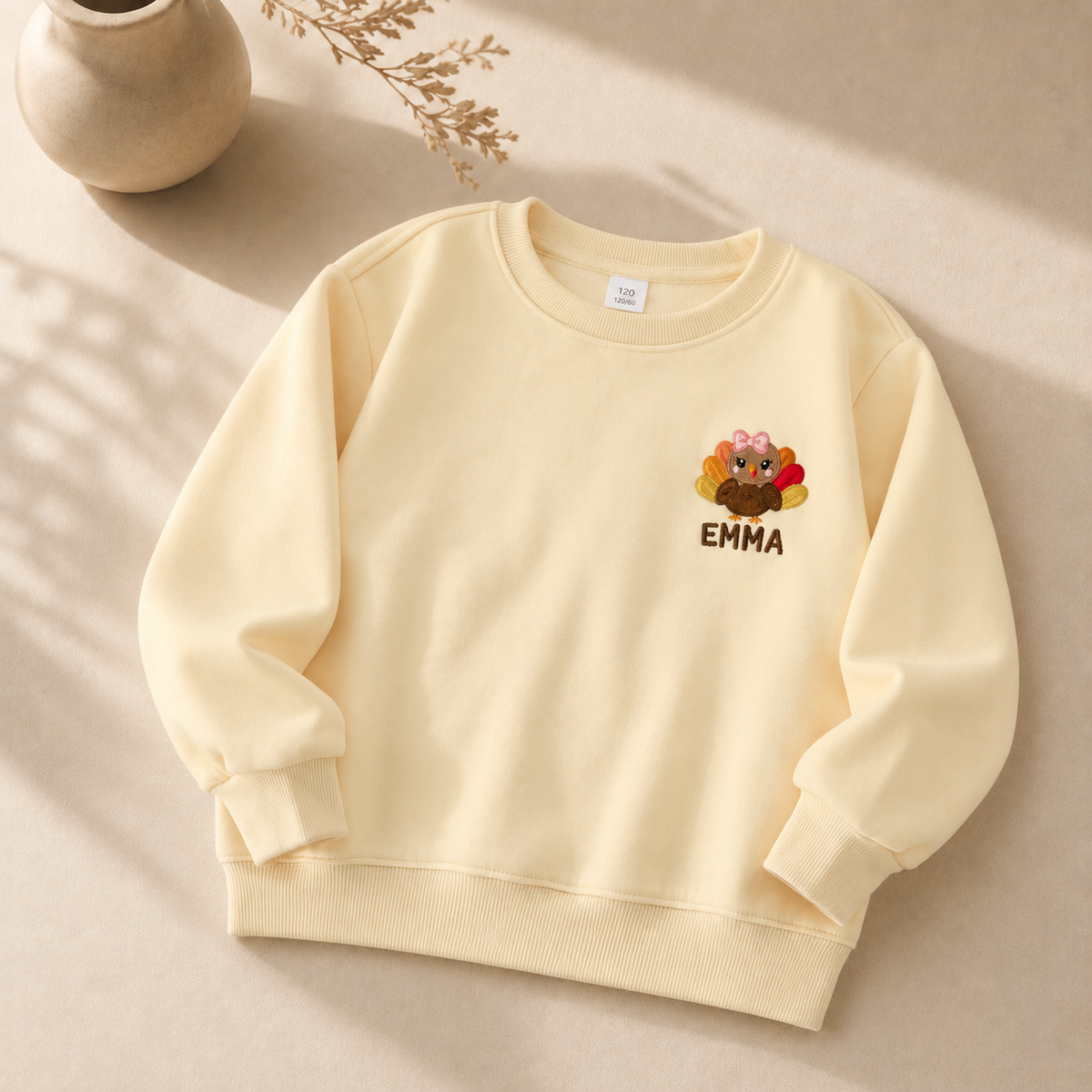 Thanksgiving Turkey Personalized Kids Sweatshirt